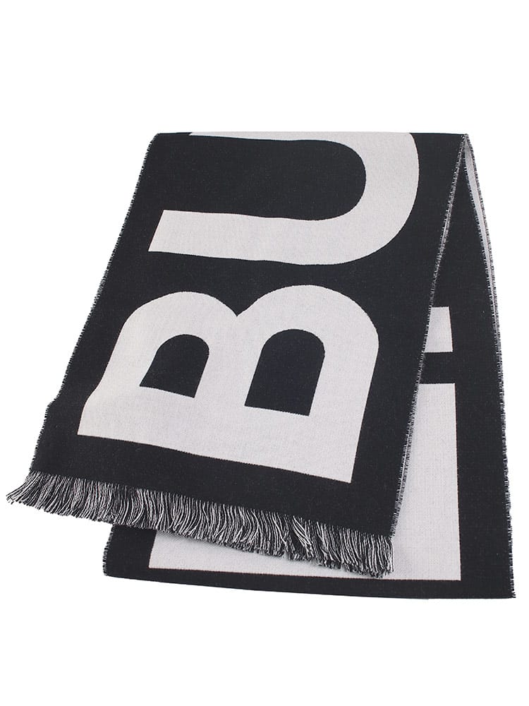 BURBERRY (バーバリー) ロゴ ウール ジャカードスカーフ BBL8054214 