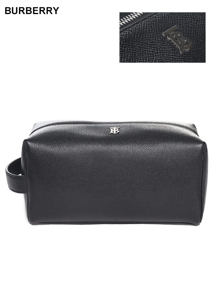 BURBERRY (バーバリー) モノグラムモチーフ レザー トラベルポーチ BB8064461 ブランド メンズ 男性 バッグ 鞄