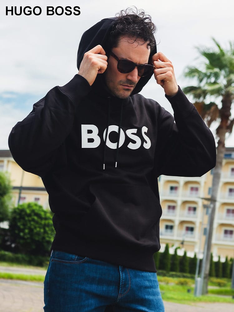 HUGO BOSS (ヒューゴボス) BIGロゴ プルオーバー パーカー HB50496661 ブランド メンズ 男性 トップス