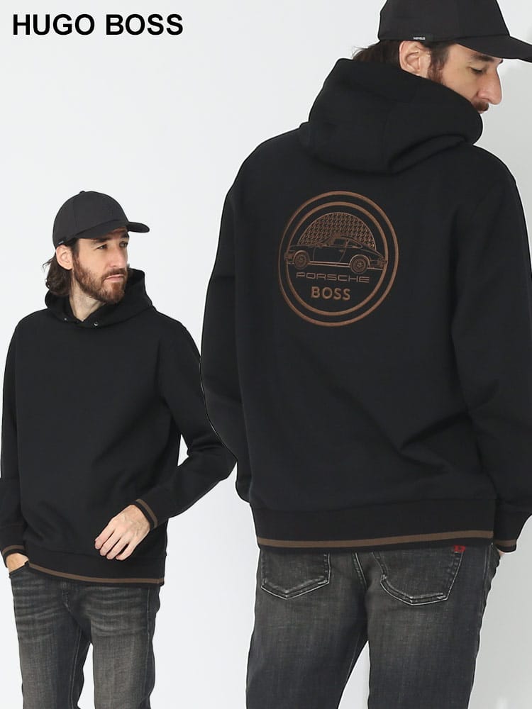 HUGO BOSS (ヒューゴボス) リブライン プルオーバー パーカー PORSCHE HBP50495909 ブランド メンズ 男性 トップス