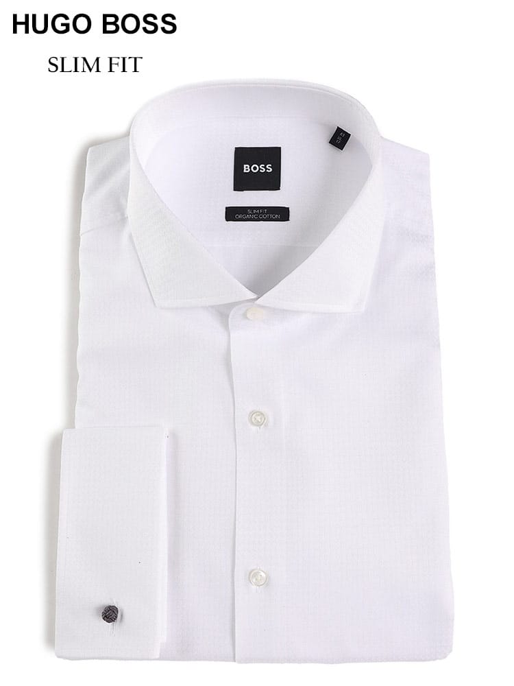 HUGO BOSS (ヒューゴボス) ダイヤドビー 長袖 ドレスシャツ HBHANK10251076 ブランド メンズ 男性 ビジネス