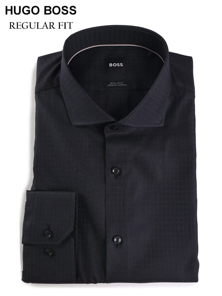 HUGO BOSS (ヒューゴボス) シャドーチェック 長袖 ドレスシャツ HBJOE10251077 ブランド メンズ 男性 ビジネス