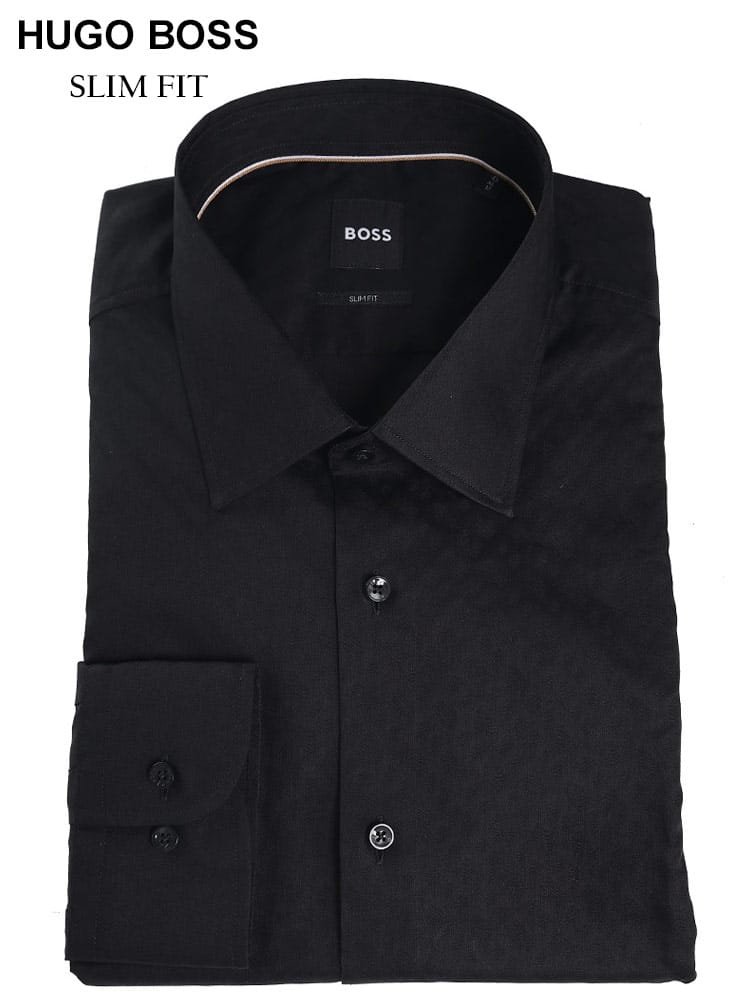 HUGO BOSS (ヒューゴボス) ジャガード 長袖 ドレスシャツ HBHANK10242722 ブランド メンズ 男性 ビジネス