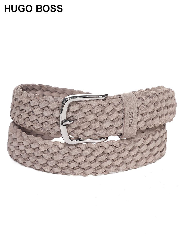HUGO BOSS (ヒューゴボス) スエード メッシュベルト HB50474979 ブランド メンズ 男性 レザー