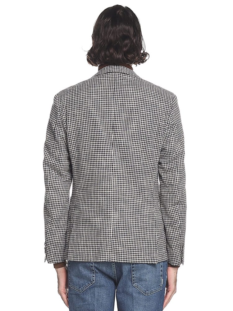 HUGO BOSS (ヒューゴボス) 千鳥柄 シングル 2ツ釦 ジャケット 