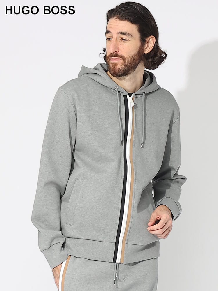 HUGO BOSS (ヒューゴボス) センターライン フルジップ パーカー HB50494590 ブランド メンズ 男性 トップス