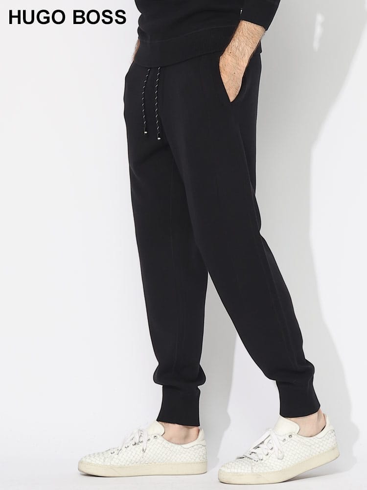 HUGO BOSS (ヒューゴボス) コットン ウエストコード ニットパンツ HB50495380 ブランド メンズ 男性 ボトムス