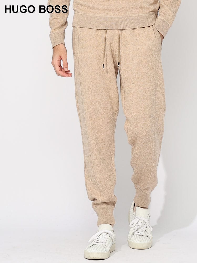 HUGO BOSS (ヒューゴボス) コットン ウエストコード ニットパンツ HB50495380 ブランド メンズ 男性 ボトムス