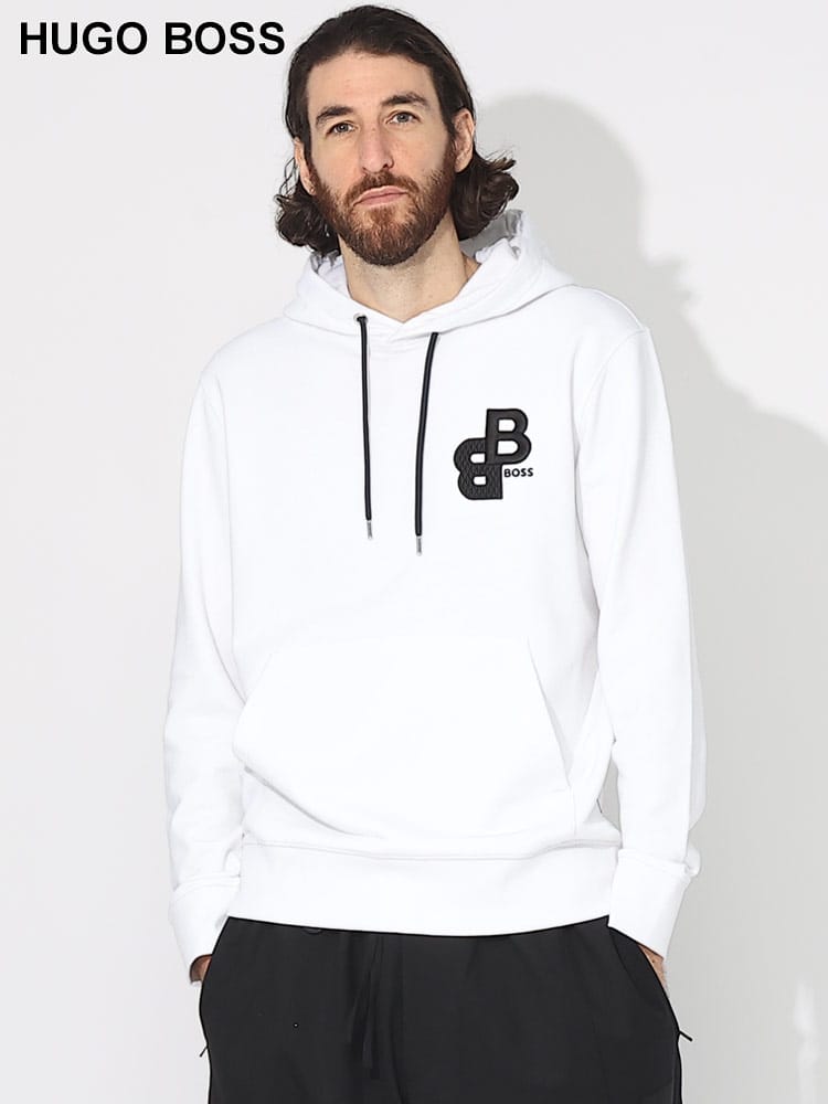 HUGO BOSS (ヒューゴボス) ロゴ刺繍 プルオーバー パーカー HB50499925 ブランド メンズ 男性 トップス