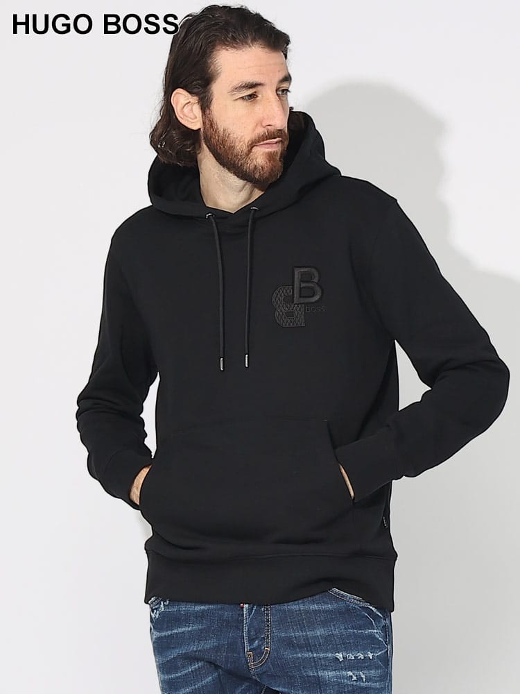 HUGO BOSS (ヒューゴボス) ロゴ刺繍 プルオーバー パーカー HB50499925 ブランド メンズ 男性 トップス
