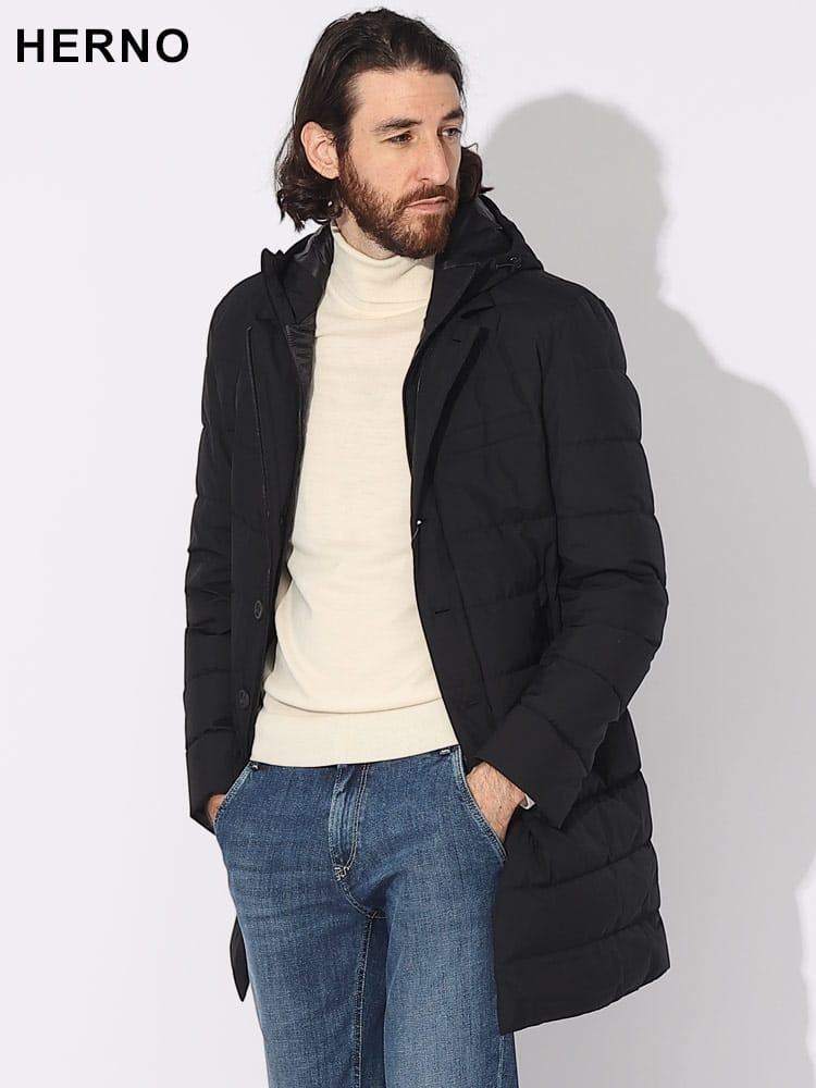 HERNO (ヘルノ) フード着脱 フルジップ ダウンコート LAMINAR HRPI141UL11106 ブランド メンズ 男性 アウター