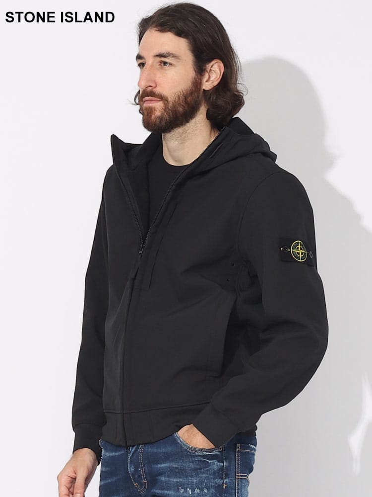 STONE ISLAND (ストーンアイランド) 裏フリース フルジップ ソフトシェル ジャケット SI7915Q0122 ブランド メンズ 男性 アウター