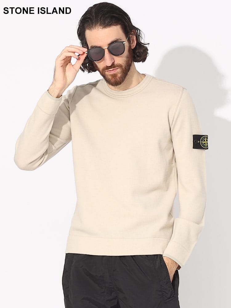 STONE ISLAND (ストーンアイランド) 袖ロゴ クルーネック ニット SI7915526A1 ブランド メンズ 男性 トップス