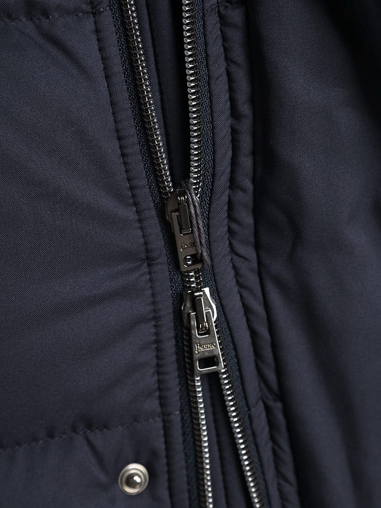 HERNO (ヘルノ) ネックファー フード着脱 フルジップ ダウンコート POLAR-TECH HRPI0010781 46 48 50 ...