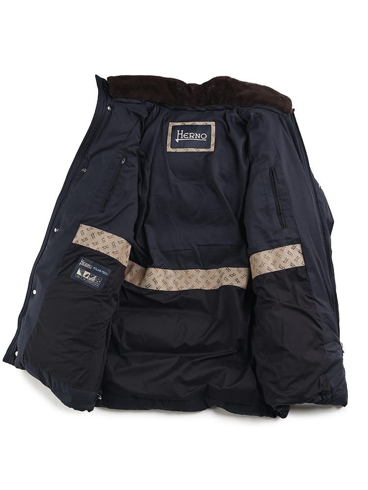 HERNO (ヘルノ) ネックファー フード着脱 フルジップ ダウンコート POLAR-TECH HRPI0010781 46 48 50 ...