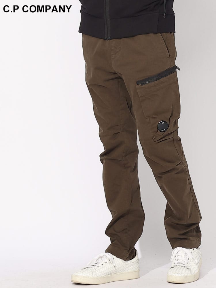 C.P COMPANY (シーピーカンパニー) ストレッチ ワンポイント カーゴパンツ CP15CMPA111A ブランド メンズ 男性 ボトムス