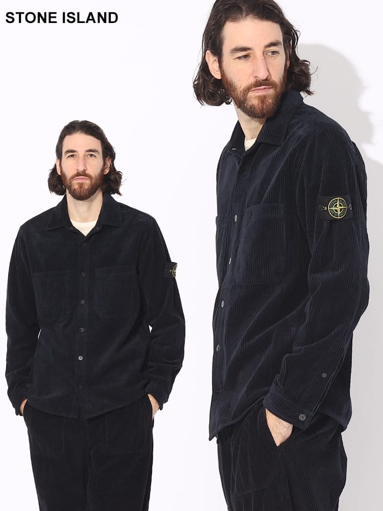 STONE ISLAND (ストーンアイランド) コーデュロイ ポケット 長袖 シャツ SI791511311 ブランド メンズ 男性 トップス