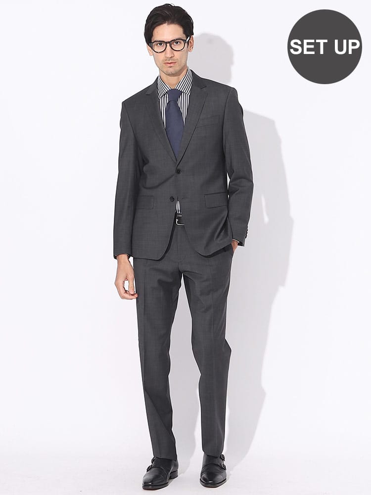 HUGO BOSS (ヒューゴボス) ストレッチ シングル スーツ SLIMFIT HBHG10253837P ブランド メンズ 男性 ビジネス