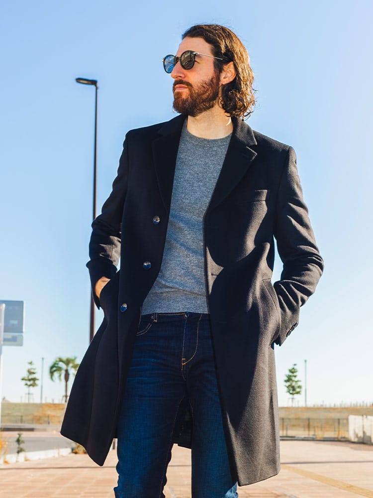 HUGO BOSS (ヒューゴボス) カシミヤ混 シングル チェスターコート HBHYDE10252595 ブランド メンズ 男性 アウター