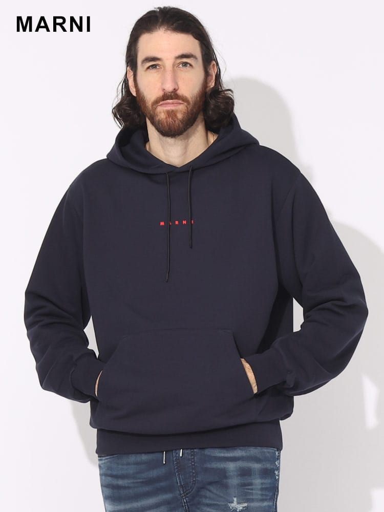 MARNI (マルニ) ミニロゴ プルオーバー パーカー MAFUMU0073P8 ブランド メンズ 男性 トップス