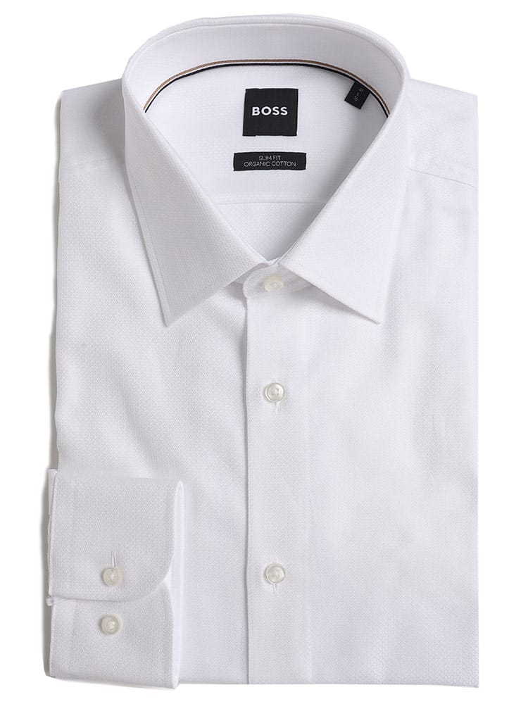 HUGO BOSS (ヒューゴボス) レノクロス 長袖 ドレスシャツ SLIMFIT HBKENT10256777 ブランド メンズ 男性 ビジネス