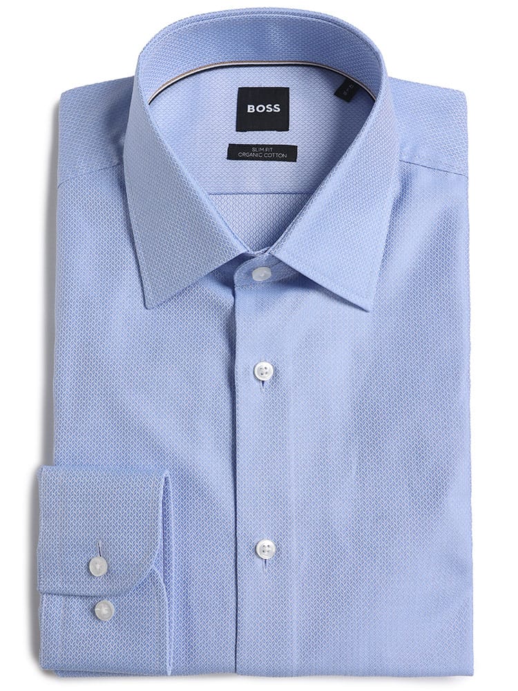 HUGO BOSS (ヒューゴボス) レノクロス 長袖 ドレスシャツ SLIMFIT HBKENT10256777 ブランド メンズ 男性 ビジネス