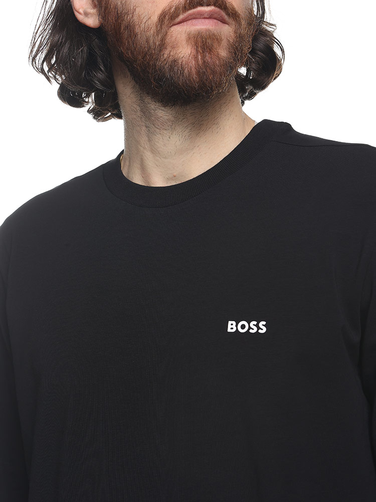 HUGO BOSS (ヒューゴボス) ミニロゴ クルーネック ロンT 長袖 Tシャツ 