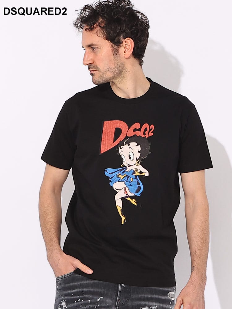 DSQUARED2（ディースクエアード） 半袖 Tシャツ メンズ プリント BETTY 