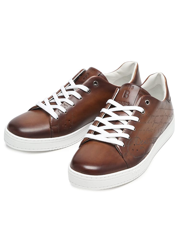 BERLUTI (ベルルッティ) プレイタイム スクリット レザースニーカー 