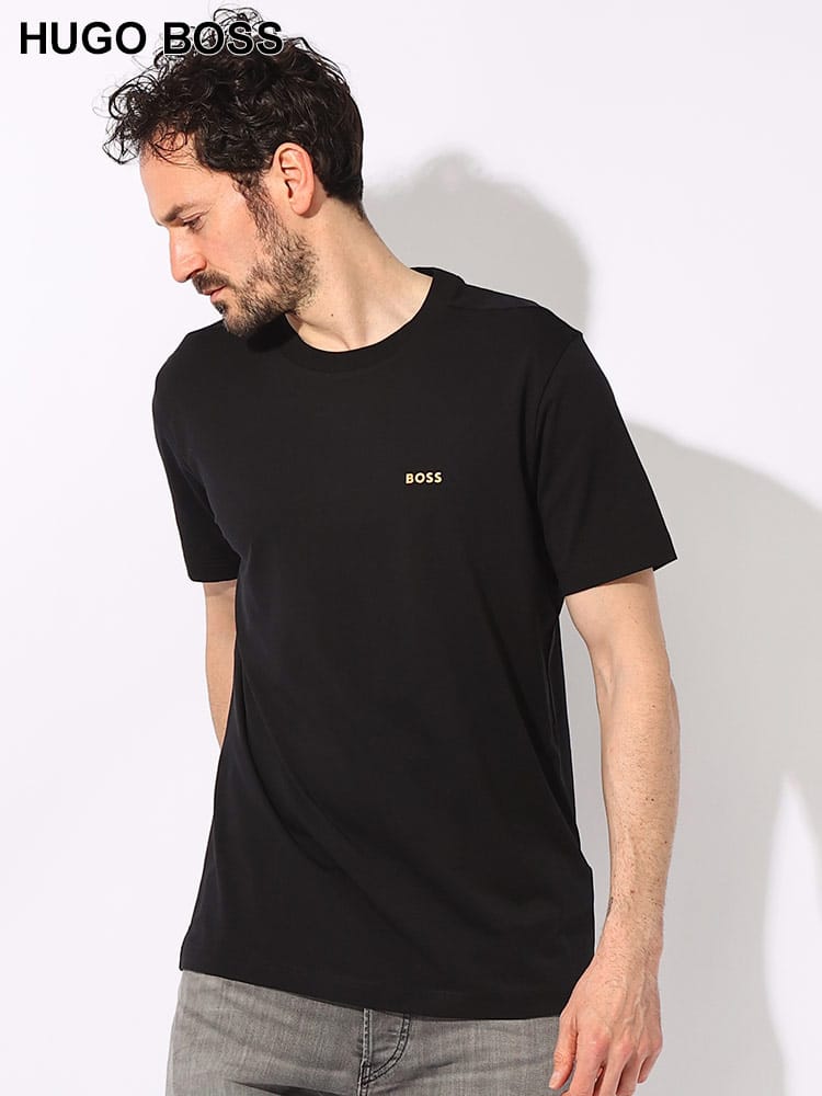 HUGO BOSS (ヒューゴボス) ストレッチコットン ワンポイントロゴ クルーネック 半袖 Tシャツ HB50506373 ブランド メンズ 男性 トップス