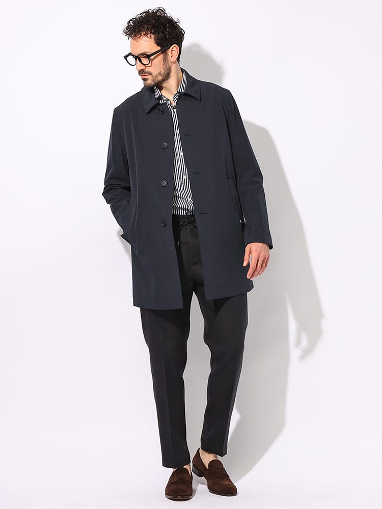 HUGO BOSS (ヒューゴボス) パッカブル ストレッチ ウォッシャブル 無地 フルボタン ハーフコート HB50508350 ブランド メンズ 男性 アウター
