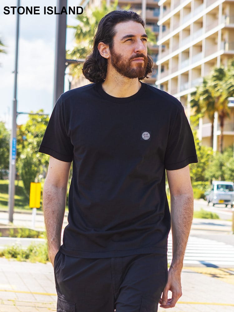 STONE ISLAND (ストーンアイランド) ワンポイントロゴ クルーネック 半袖 Ｔシャツ SI801524113 ブランド メンズ 男性 トップス