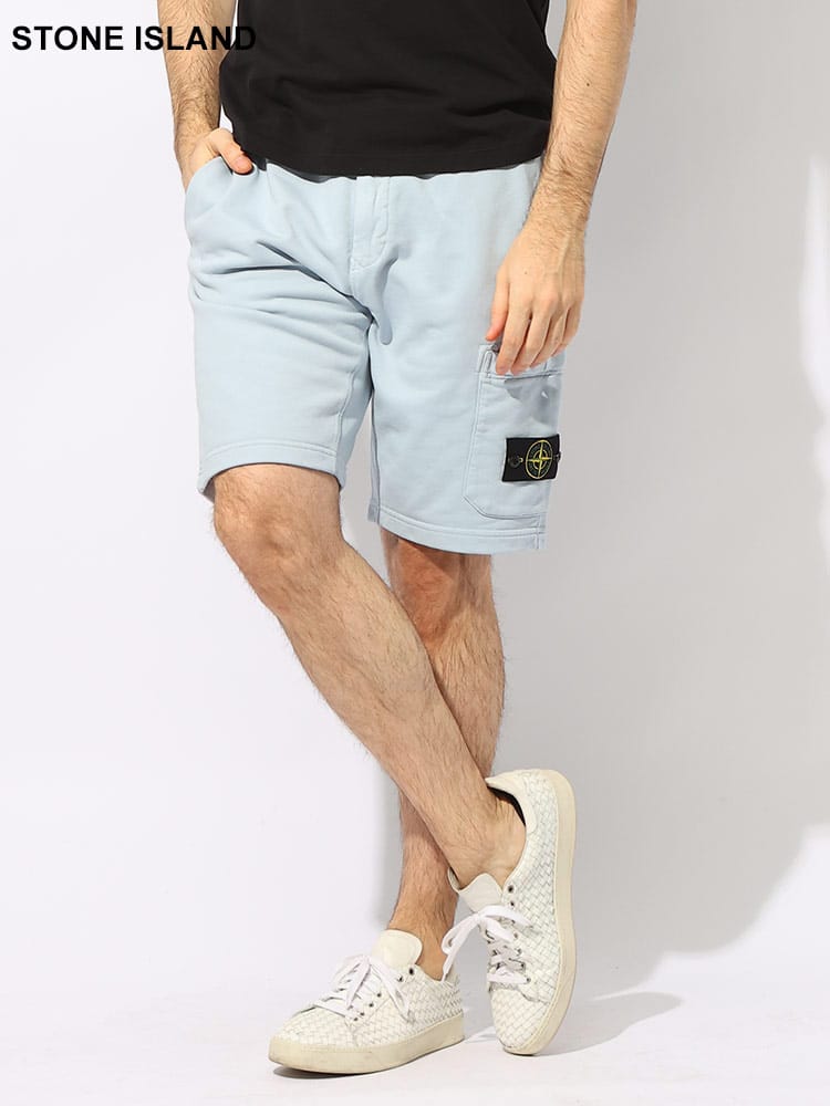 STONE ISLAND (ストーンアイランド) コットン100％ レギュラーフィット バミューダ カーゴショートパンツ SI801564651 ブランド メンズ 男性 ボトムス