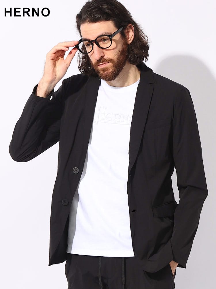 HERNO (ヘルノ) 撥水 ストレッチ シングル2ツ釦 ナイロンジャケット LAMINAR