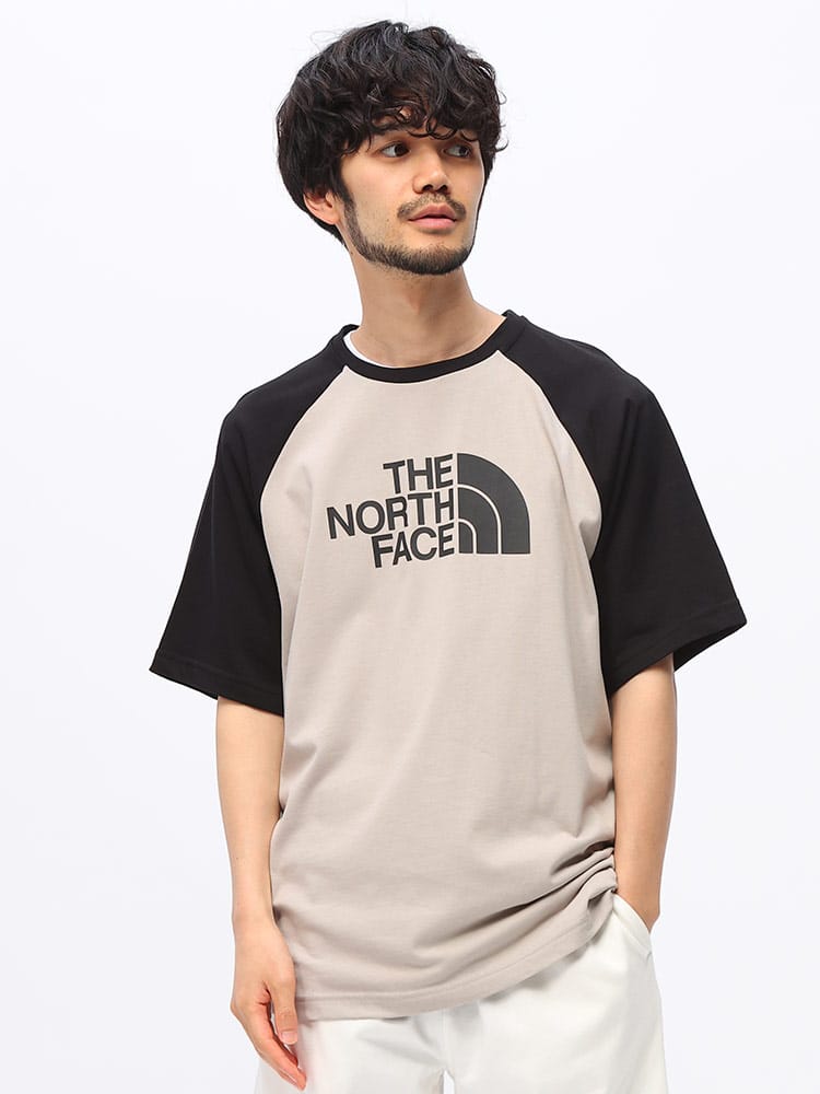 THE NORTH FACE (ザ ノースフェイス) フロントロゴ ラグラン切替 半袖 Tシャツ M S/S RAGLAN EASY TEE NF0A87N7