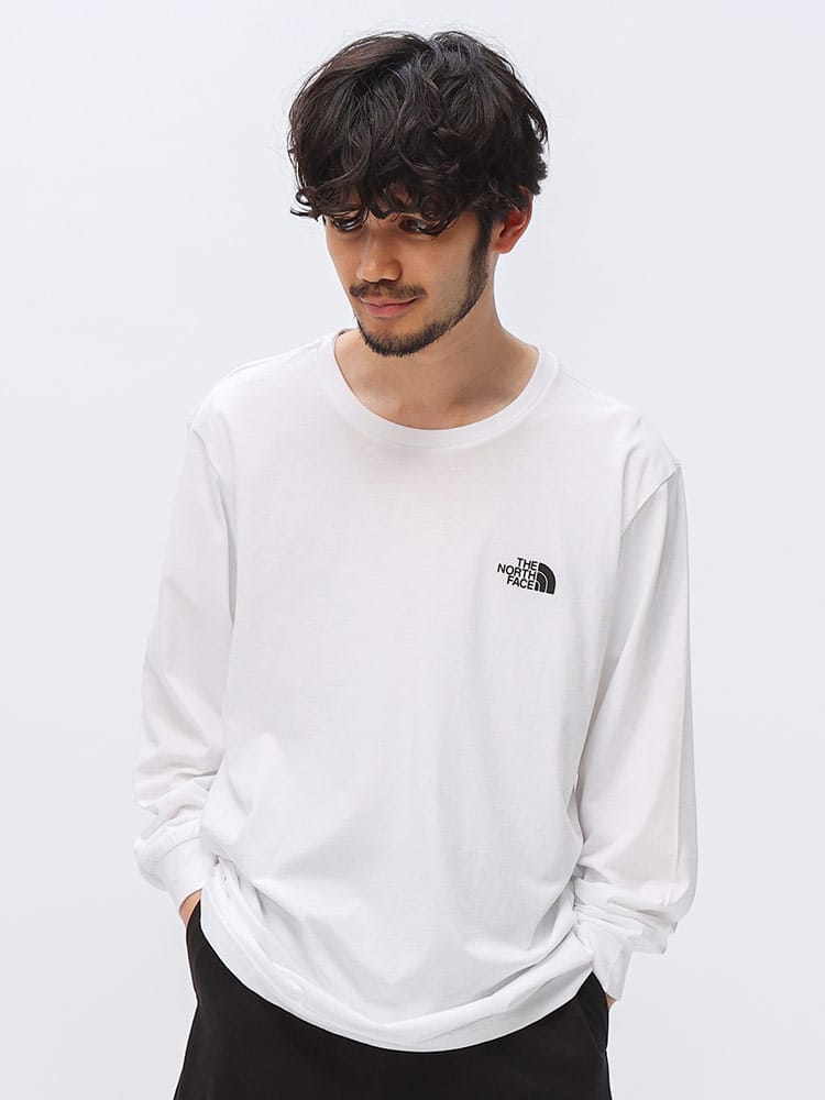 THE NORTH FACE (ザ ノースフェイス) ハーフドームロゴ クルーネック ロングスリーブ Tシャツ M L/S EASY TEE NF0A87N8