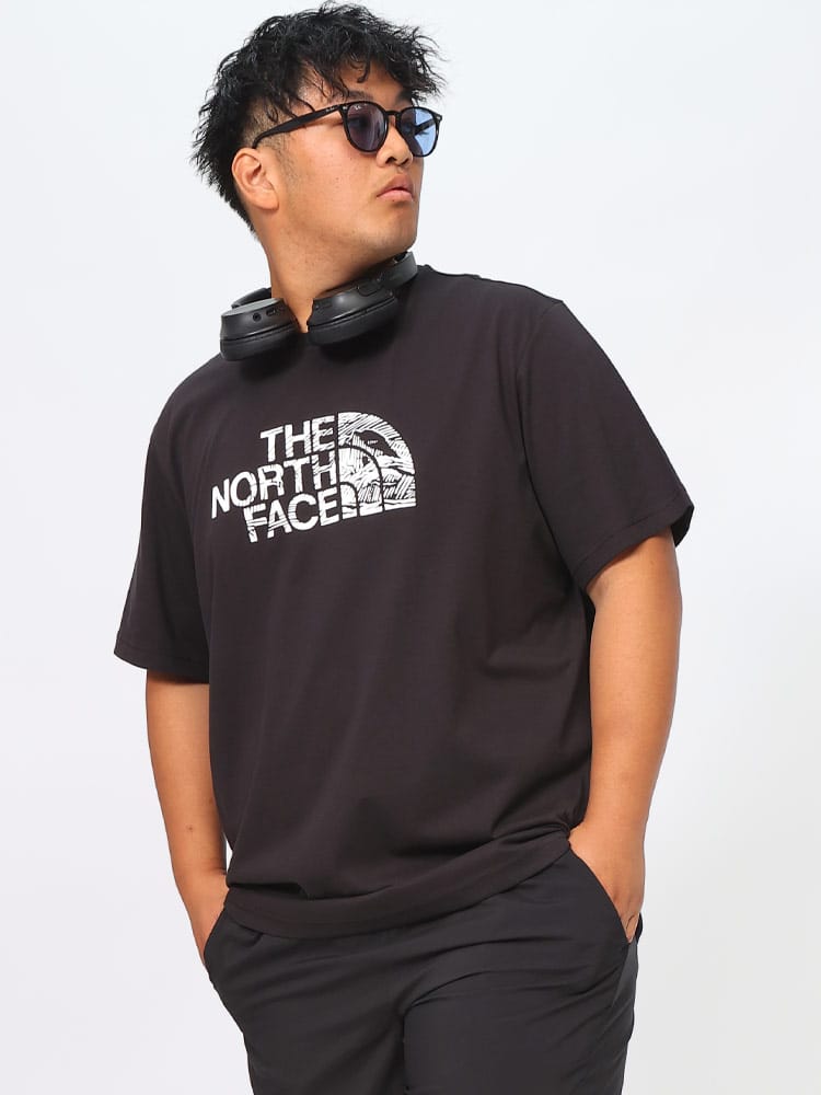 半袖 Tシャツ フロントBIGロゴ M S/S WOODCUT DOME TEE NF0A87NXD22 クルーネック 大きいサイズ メンズ