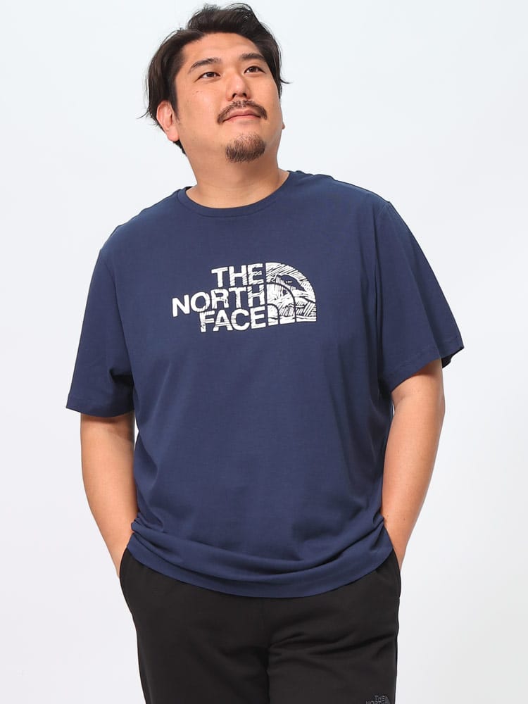 半袖 Tシャツ フロントBIGロゴ M S/S WOODCUT DOME TEE NF0A87NXD22 クルーネック 大きいサイズ メンズ