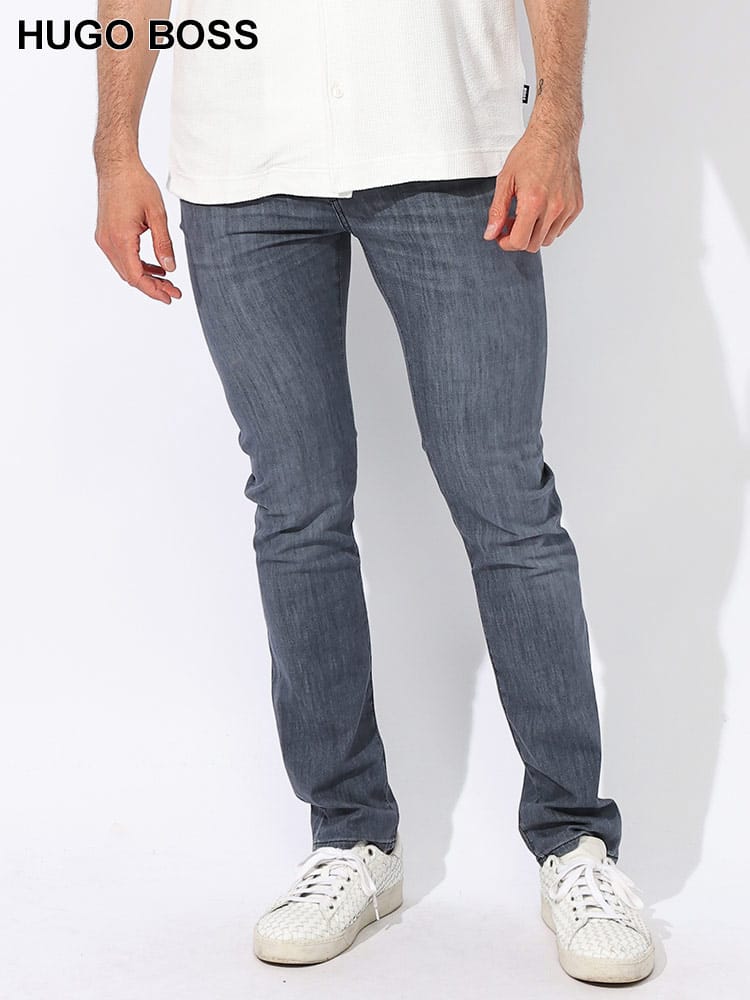 HUGO BOSS (ヒューゴボス) メタルロゴ ジップフライ  コンフォート ストレッチデニム SLIMFIT HB50513619 メンズ