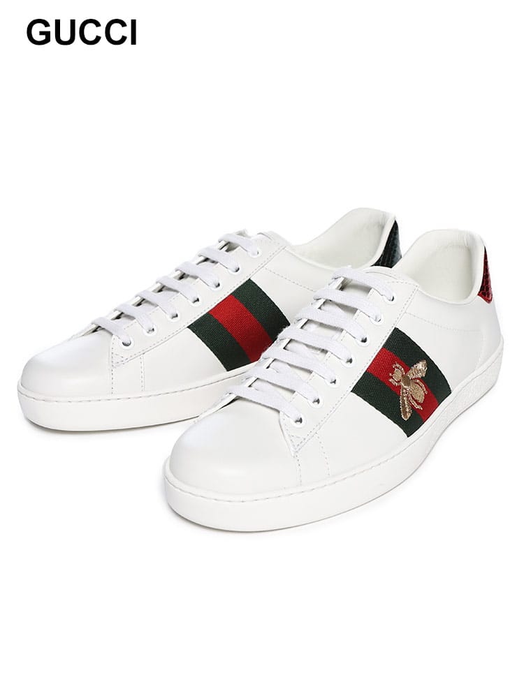 GUCCI (グッチ) ゴールド刺繍 エース ローカットスニーカー GC42944602JP0 メンズ
