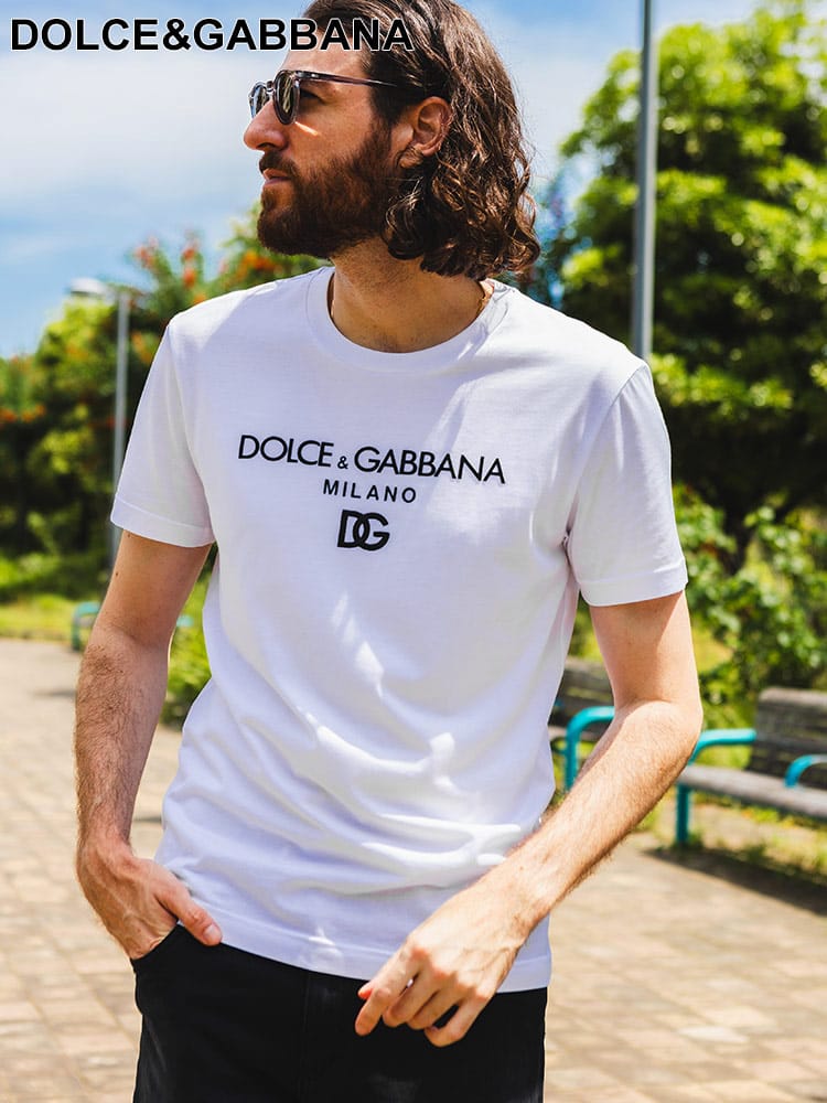 DOLCE&GABBANA (ドルチェ ＆ ガッバーナ) コットンジャージー DG刺繍 