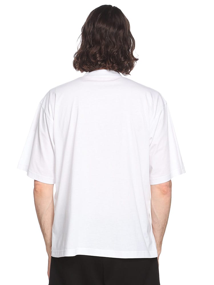 MARNI (マルニ) ミニロゴ モックネック ルーズシルエット 半袖 T 