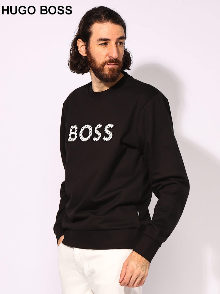 HUGO BOSS (ヒューゴボス) コットンテリー アートロゴ クルーネック スウェット HB50521117 メンズ【サカゼン公式通販】