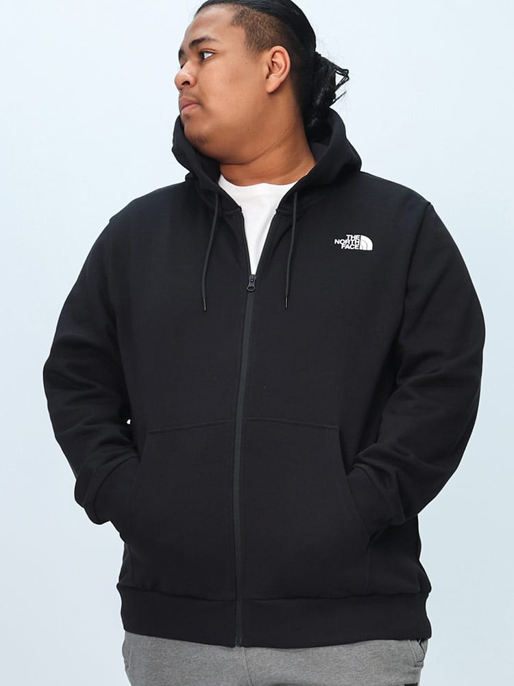 フルジップ パーカー 裏起毛 SIMPLE DOME FULL ZIP HOODIE トップス 秋冬 大きいサイズ メンズ