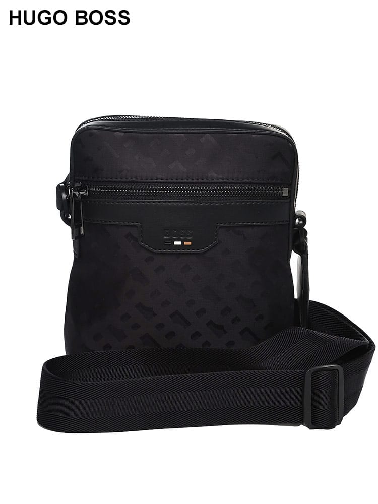 HUGO BOSS (ヒューゴボス) ロゴディテール モノグラムジャカード レポーターバッグ HB50523217 メンズ