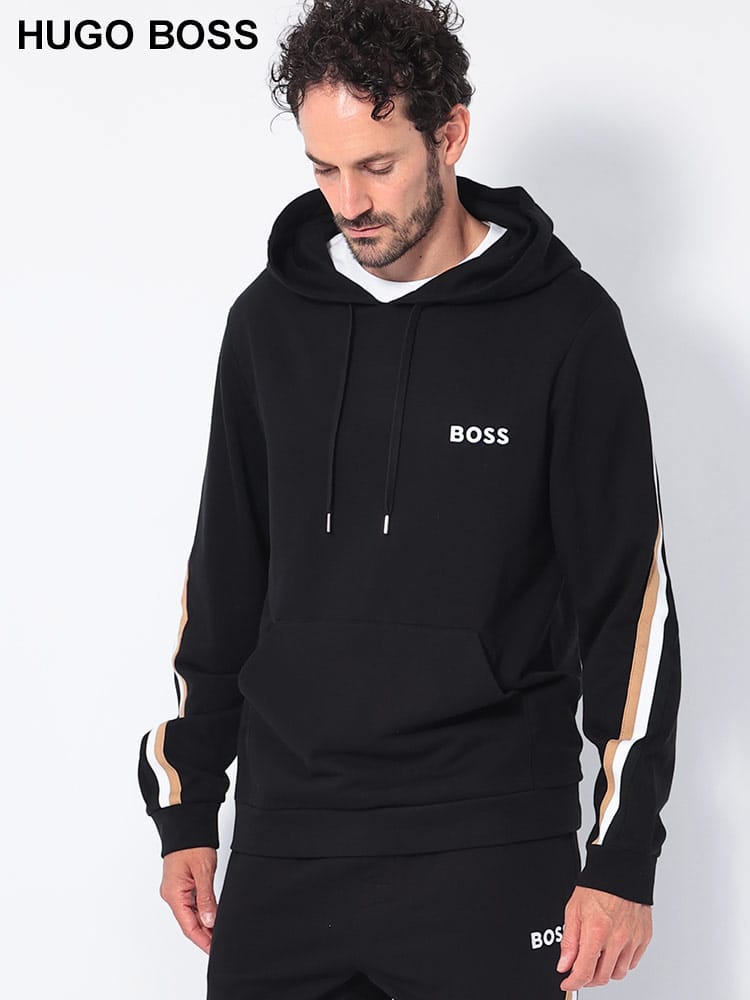 HUGO BOSS (ヒューゴボス) シグネチャーテープ プルオーバー パーカー HB50521884 メンズ
