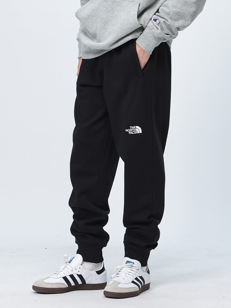 THE NORTH FACE (ザ ノースフェイス) 裏起毛 ロゴ刺繍 ジッパー付きポケット スウェットパンツ M NSE PANT NF0A4SVQ