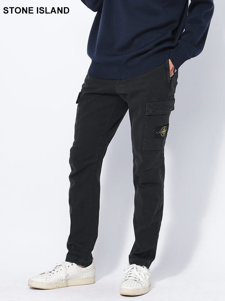 STONE ISLAND (ストーンアイランド) ロゴワッペン ジップフライ カーゴパンツ SI811530401 メンズ