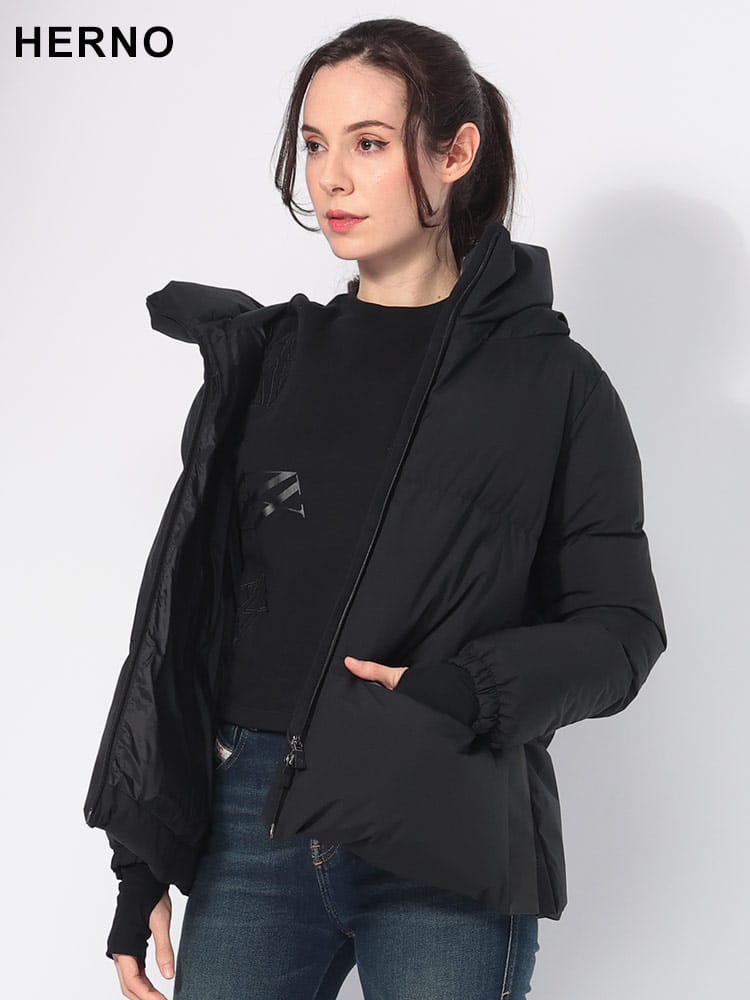 HERNO (ヘルノ) フード フルジップ ダウンジャケット HRLPI155DL レディース EU38 EU40 EU42 EU44 ...