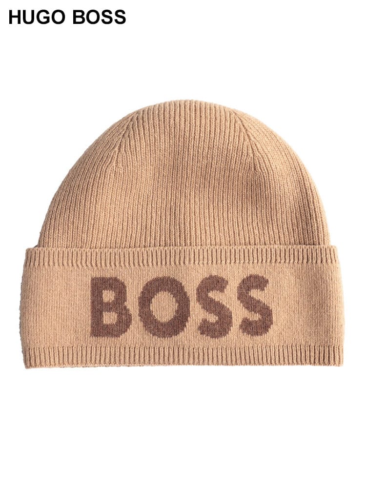 HUGO BOSS (ヒューゴボス) ロゴ ニットキャップ HB50524348 メンズ - グッズ 帽子【サカゼン公式通販】 BOSS新品 Tシャツ & キャップ セット　ボス
